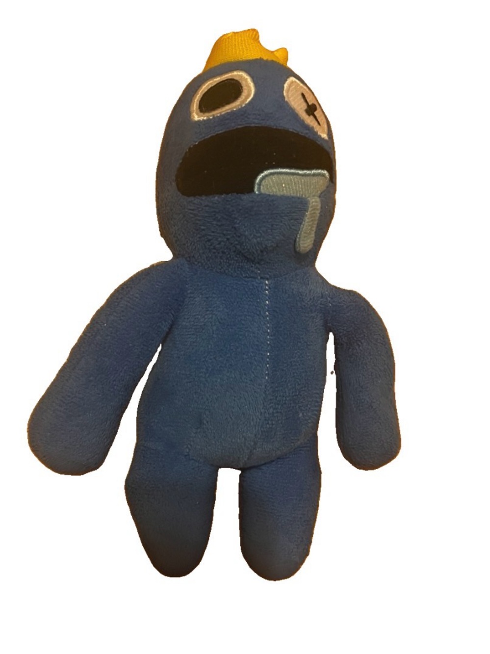 Roblox Rainbow Friends Blue Plush Toy Stuffed Animal 8" Monster Crown Game
